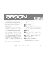 Preview for 4 page of argon audio SUB10 Owner'S Manual