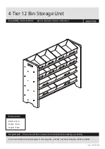 Предварительный просмотр 1 страницы Argos Home 4 Tier 12 Bin Storage Unit 600/7320 Assembly Instructions Manual