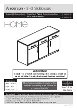 Предварительный просмотр 1 страницы Argos Home Anderson 609/6458 Assembly Instructions Manual