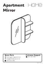 Предварительный просмотр 1 страницы Argos Home Apartment Mirror 299/8426 Installation Instructions Manual