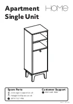 Argos Home Apartment Single Unit 484/5663 Assembly Instructions Manual предпросмотр