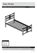 Argos Home Atlas 3ft Bed 664/9458 Assembly Instructions Manual предпросмотр