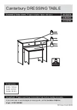 Предварительный просмотр 1 страницы Argos Home Canterbury Dressing Table 483/2418 Assembly Instructions Manual