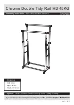 Argos Home Chrome Double Tidy Rail HD 171/7639 Assembly Instructions Manual предпросмотр