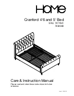 Argos Home Cranford 4'6 Bed Care & Instruction Manual предпросмотр