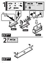 Предварительный просмотр 6 страницы Argos Home Gloss Double Wall Cabinet White 547/5173 Assembly Instructions Manual