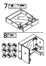 Предварительный просмотр 9 страницы Argos Home Gloss Double Wall Cabinet White 547/5173 Assembly Instructions Manual