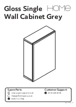 Argos Home Gloss Single Wall Cabinet Grey 363/3704 Assembly Instructions Manual предпросмотр