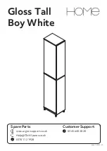 Argos Home Gloss Tall Boy White 393/2780 Assembly Instructions Manual предпросмотр