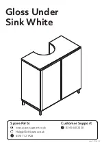 Argos Home Gloss Under Sink White 466/6725 Assembly Instructions Manual предпросмотр