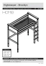 Предварительный просмотр 1 страницы Argos Home Highsleeper Brooklyn 8545639 Assembly Instructions Manual