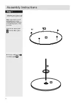 Предварительный просмотр 4 страницы Argos Home hygena Matrix Glass Round amp Table Assembly Instructions