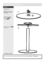 Предварительный просмотр 5 страницы Argos Home hygena Matrix Round Glass Lamp Table Assembly Instructions