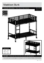 Предварительный просмотр 1 страницы Argos Home Maddison Bunk 798/6110 Assembly Instructions Manual