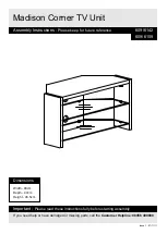 Предварительный просмотр 1 страницы Argos Home Madison Corner TV Unit 609/6142 Assembly Instructions Manual