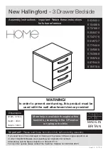 Предварительный просмотр 1 страницы Argos Home New Hallingford 601/6737 Assembly Instructions Manual