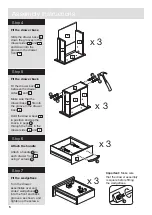 Предварительный просмотр 6 страницы Argos Home New Hallingford 601/6737 Assembly Instructions Manual