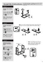 Предварительный просмотр 5 страницы Argos Home New Sywell 4 Drawer 3 Door Robe 258/1376 Assembly Instructions Manual