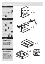 Предварительный просмотр 6 страницы Argos Home New Sywell 4 Drawer 3 Door Robe 258/1376 Assembly Instructions Manual