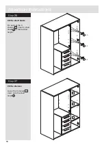 Предварительный просмотр 16 страницы Argos Home New Sywell 4 Drawer 3 Door Robe 258/1376 Assembly Instructions Manual