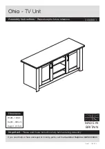 Предварительный просмотр 1 страницы Argos Home Ohio TV Unit 309/6561 Assembly Instructions Manual