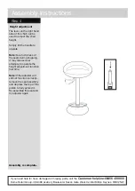 Предварительный просмотр 7 страницы Argos Home Ottawa Bar Stool 600/0444 Assembly Instructions Manual