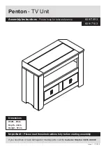 Argos Home Penton TV Unit 609/7093 Assembly Instructions Manual предпросмотр