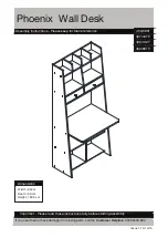 Preview for 1 page of Argos Home Phoenix Wall Desk 455/5991 Assembly Lnstructions