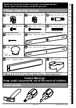 Предварительный просмотр 2 страницы Argos Home Scandinavia 615/6941 Assembly Instructions Manual