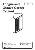 Argos Home Tongue and Groove Corner Cabinet 363/3481 Assembly Instructions Manual предпросмотр