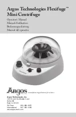 Preview for 1 page of Argos Technologies Flexifuge C1000 Operator'S Manual