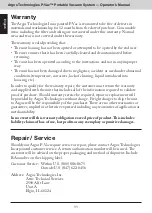 Preview for 12 page of Argos Technologies Pvac PV000 Operator'S Manual