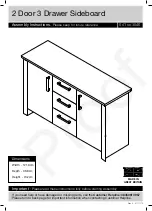 Preview for 1 page of Argos 2 Door 3 Drawer Sideboard Assembly Instructions Manual