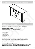 Preview for 22 page of Argos 2 Door 3 Drawer Sideboard Assembly Instructions Manual