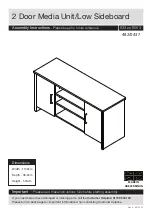 Предварительный просмотр 1 страницы Argos 2 Door Media Unit/Low Sideboard 482/0437 Assembly Instructions Manual