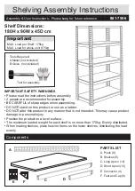 Argos 881-7556 Assembly Instructions предпросмотр