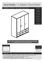 Argos Adult Malibu 532/8038 Assembly Instructions Manual предпросмотр