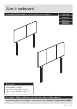 Argos Alex Headboard 634/1880 Assembly Instructions предпросмотр