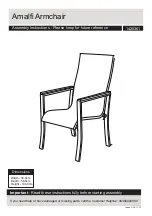 Предварительный просмотр 1 страницы Argos Amalfi Armchair 1425361 Assembly Instructions Manual