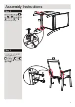 Предварительный просмотр 5 страницы Argos Amalfi Armchair 1425361 Assembly Instructions Manual