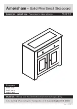 Предварительный просмотр 1 страницы Argos Amersham 724/4199 Assembly Instructions Manual