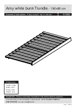 Preview for 1 page of Argos Amy white bunk Trundle Assembly Instructions Manual