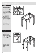 Предварительный просмотр 6 страницы Argos Aruba 614/3837 Assembly Instructions Manual