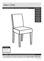 Argos Aston Chair Assembly Instructions предпросмотр