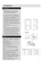 Предварительный просмотр 9 страницы Argos AUCL4884W Installation & User'S Instructions