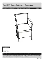 Предварительный просмотр 1 страницы Argos Bali KD Armchair and Cushion Assembly Instructions Manual