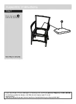 Предварительный просмотр 6 страницы Argos Bali KD Armchair and Cushion Assembly Instructions Manual