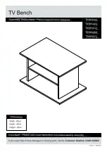 Preview for 4 page of Argos Beech Effect TV Bench 609/0162 Assembly Instructions Manual