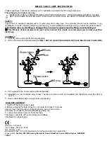 Preview for 1 page of Argos BELIZE TABLE LAMP Instructions