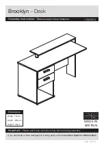 Предварительный просмотр 1 страницы Argos Brooklyn 709/2688 Assembly Instructions Manual